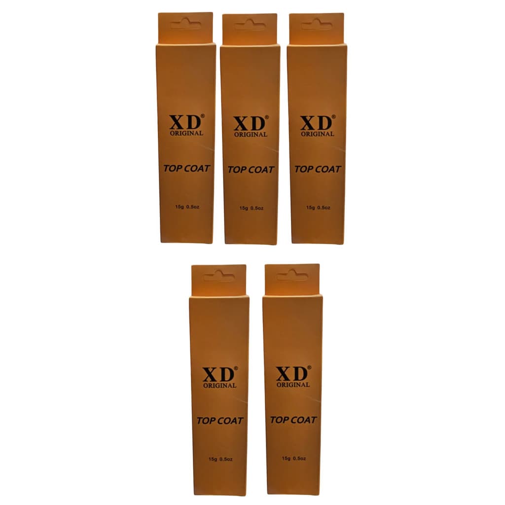 Kit 5 Top Coat Xed Selante Finalizado Brilho Unhs Gel X&d