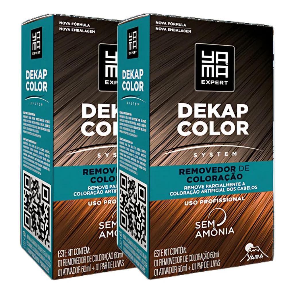 Kit 2 Removedor de Coloração Tintura Cabelo Dekapcolor | Yamá