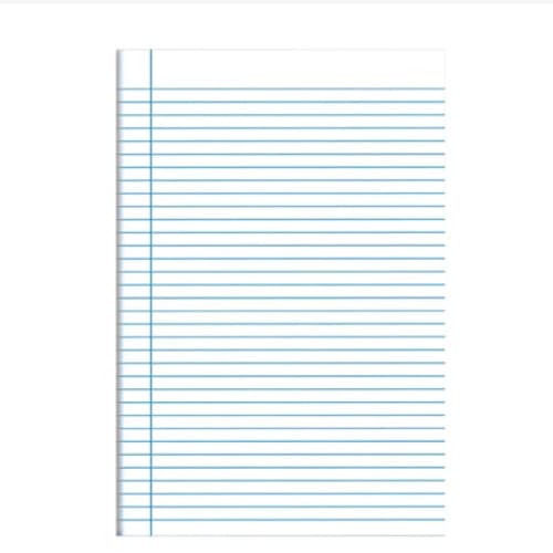 PAPEL ALMACO COM PAUTA 200 FOLHAS  200x275mm BASICO