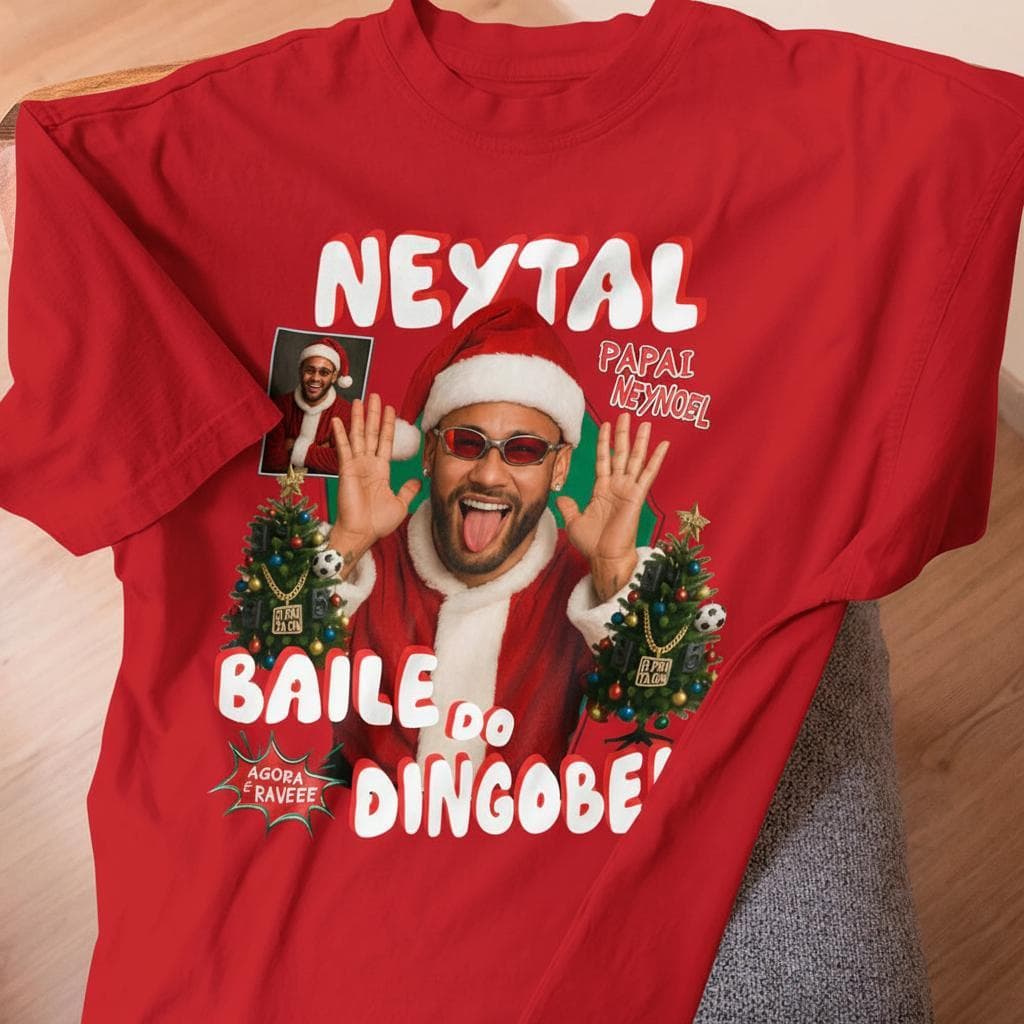 Camiseta Natal Ney Meme Camisa Ney Humor Brasileiro Baile Dingobell