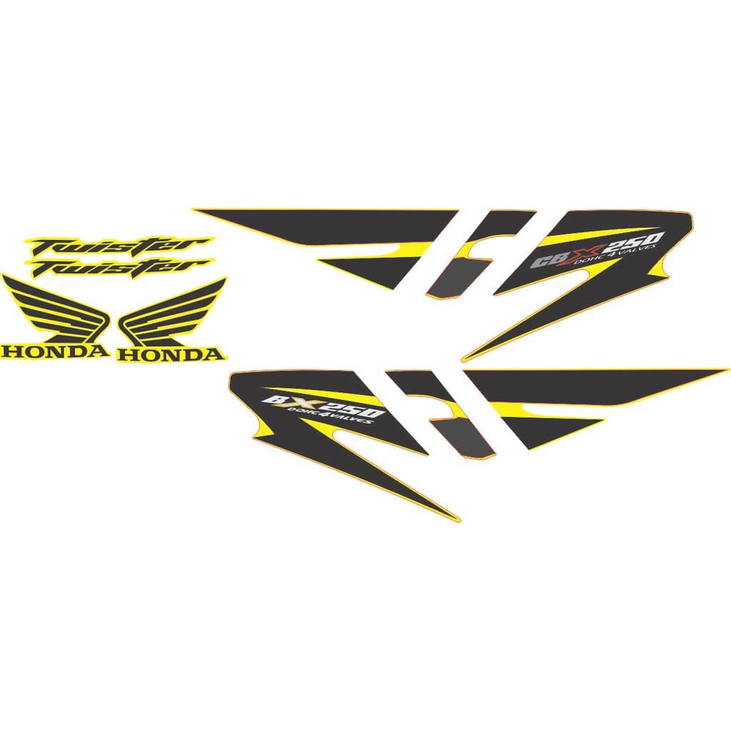 Kit  Adesivos Emblemas Laterais HONDA CB 250 Twister