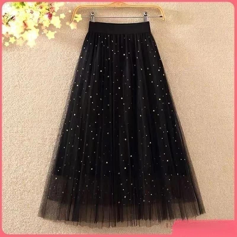 Saia de tule brilhante moda feminina confortável adulto saia externa renda elegante novo estilo saia de tule de comprime