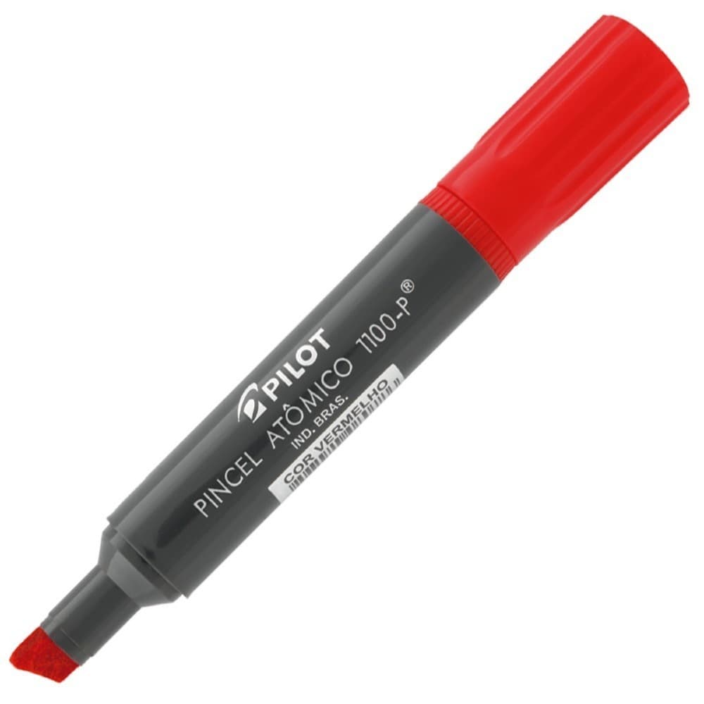 Marcador Pincel Atomico 1100 Vermelho Pilot