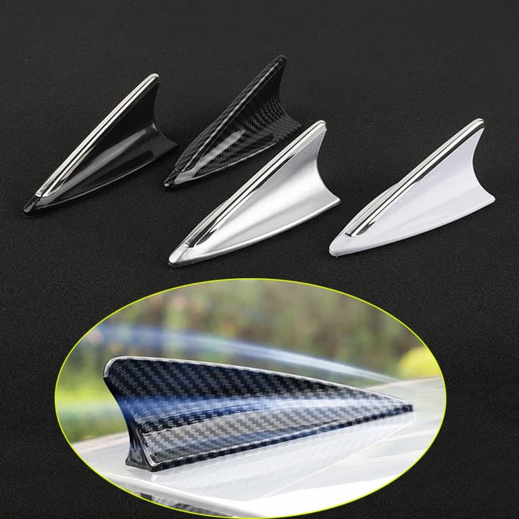 Antena Universal de barbatana de tubarão para carro, Material de pintura ABS, antiestático, Design aerodinâmico, fácil i