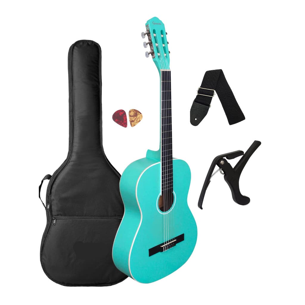Violão Giannini N14 TBS Azul Turquesa  Acústico + Acessórios