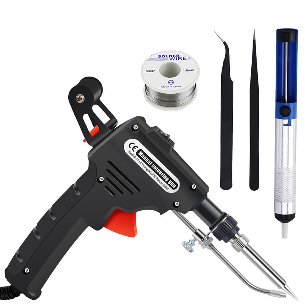 Kit Pistola de Solda 60W – Alimentação Automática, Ferramenta Portátil de Soldagem, Ferro Elétrico Profissional
