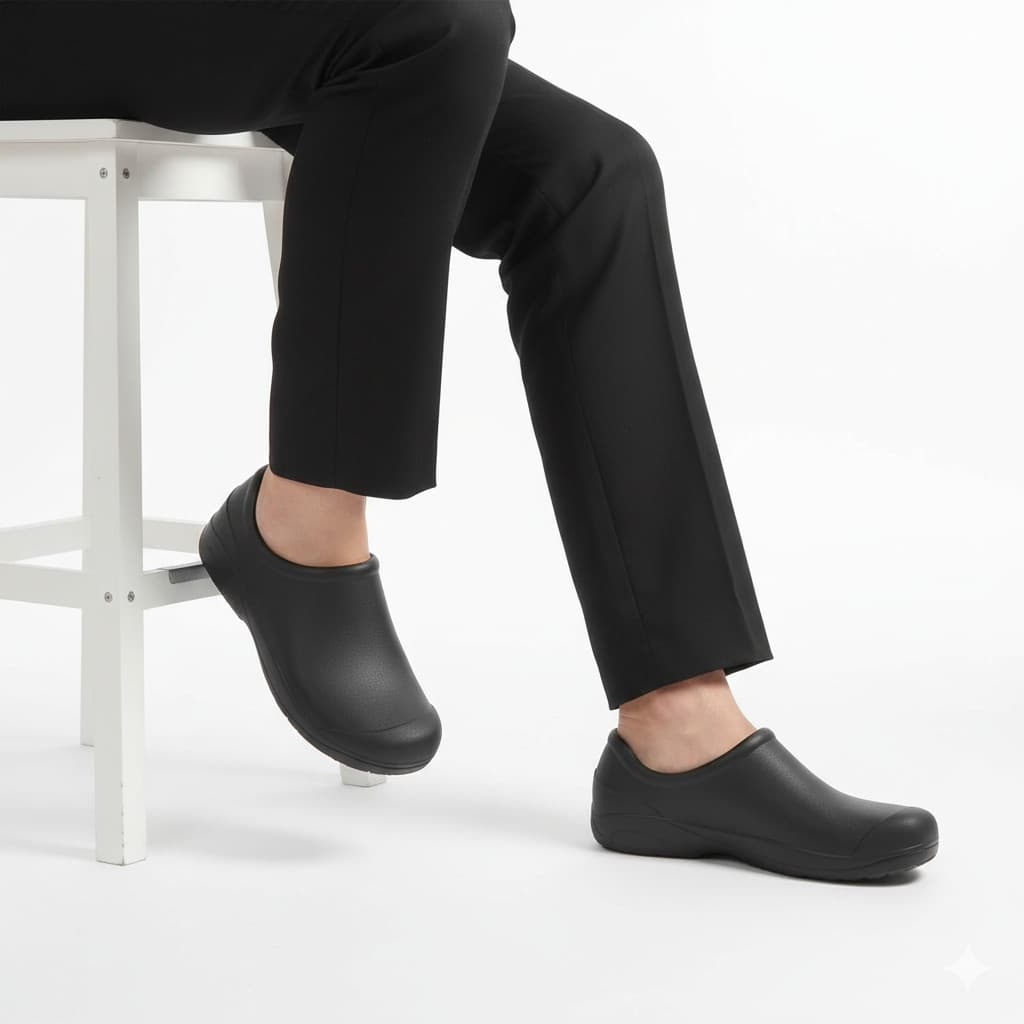 Sapato Profissional Conforto Premium Enfermagem Cozinha Hospital – Antiderrapante, Leve e Durável