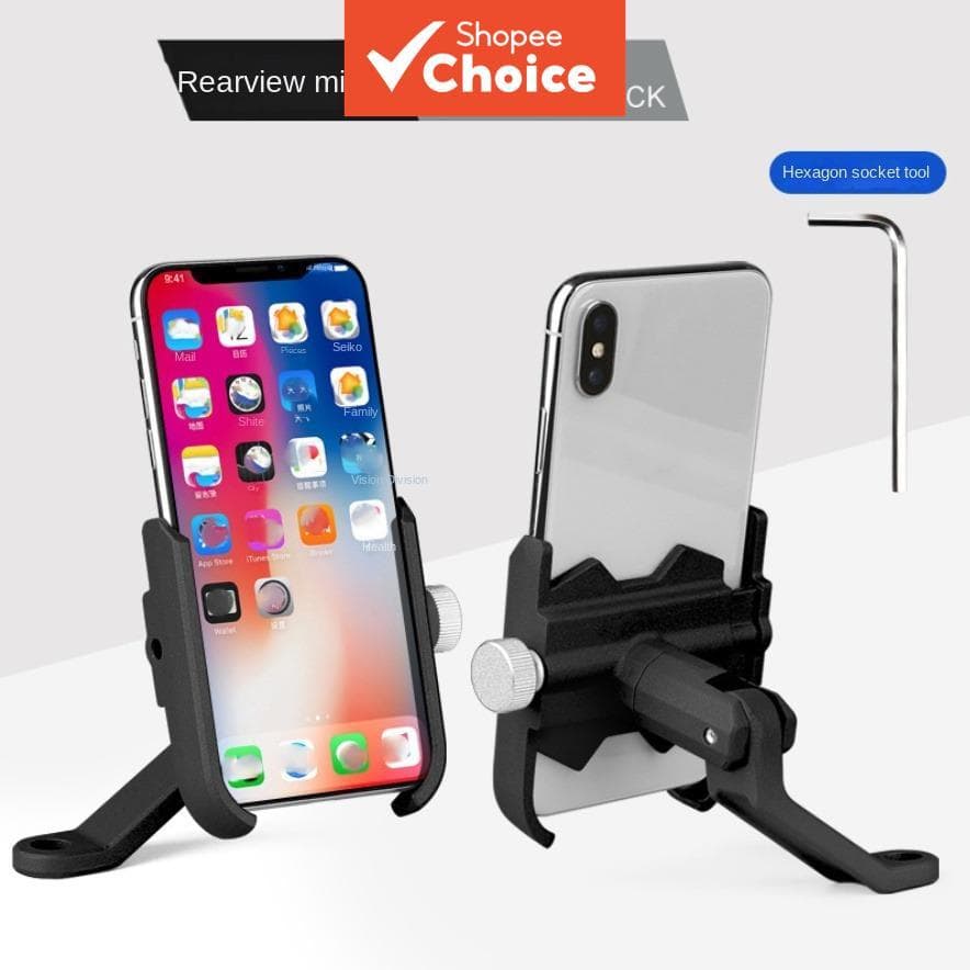 Motocicleta, Bicicleta, Suporte de telefone, Liga de alumínio, Moto elétrica, Navegação, Suporte para celular