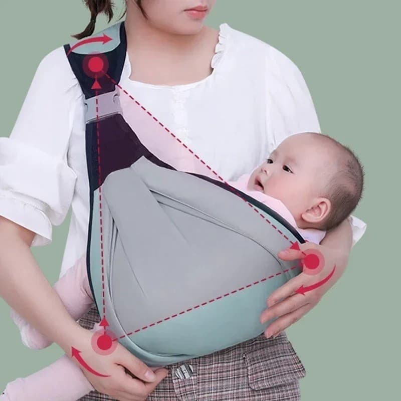 Canguru de Bebê Rede Respirável Confortável Dobrável para Bolsa Prático Até 18 meses