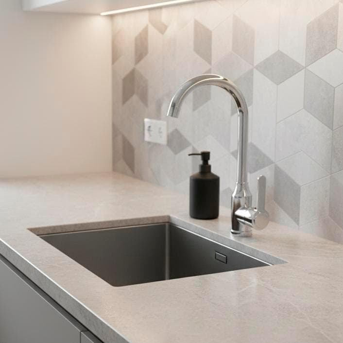 HKX Torneira de bancada Cozinha/banheiro Bico Giratório 360° Instalação em Furo Único 1/2 polegada HKX