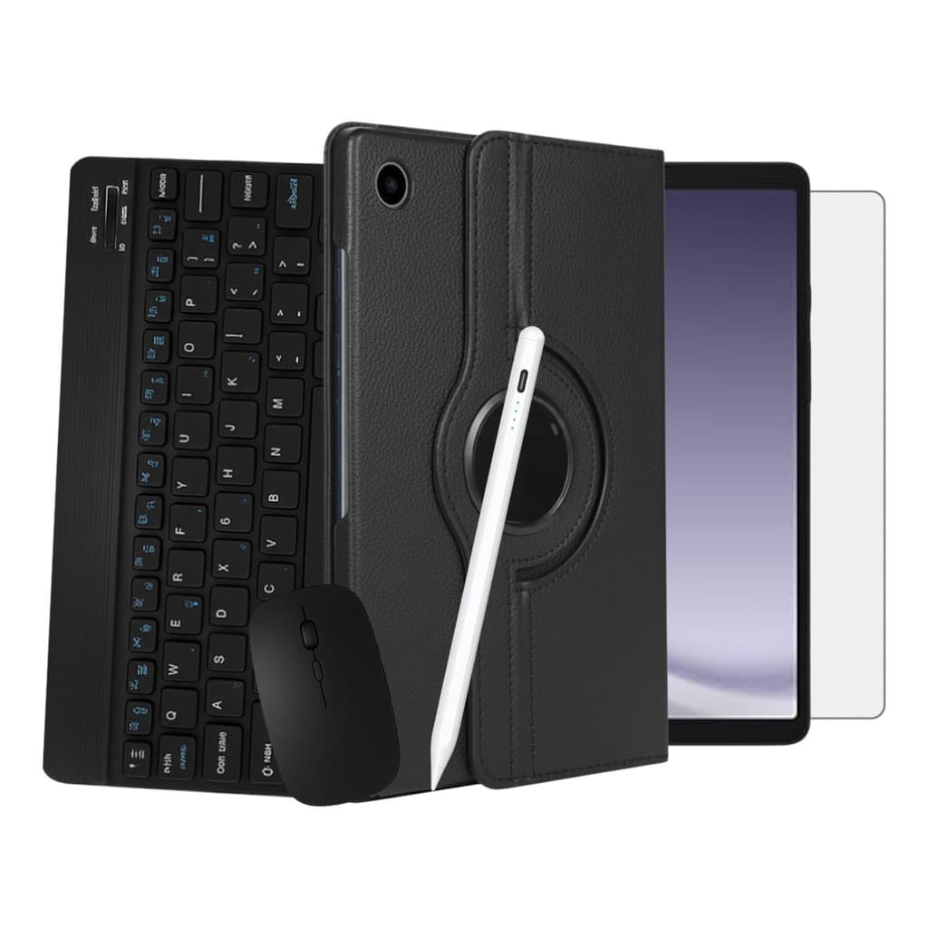 Kit Capa Caneta Teclado Mouse E Pelicula Para Tab A9