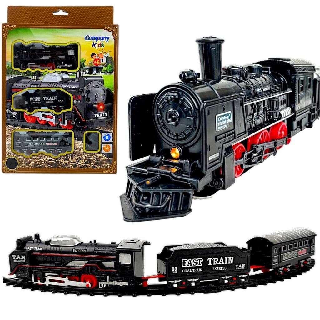 Brinquedo trem Ferrorama Locomotiva 132cm pista movido pilha