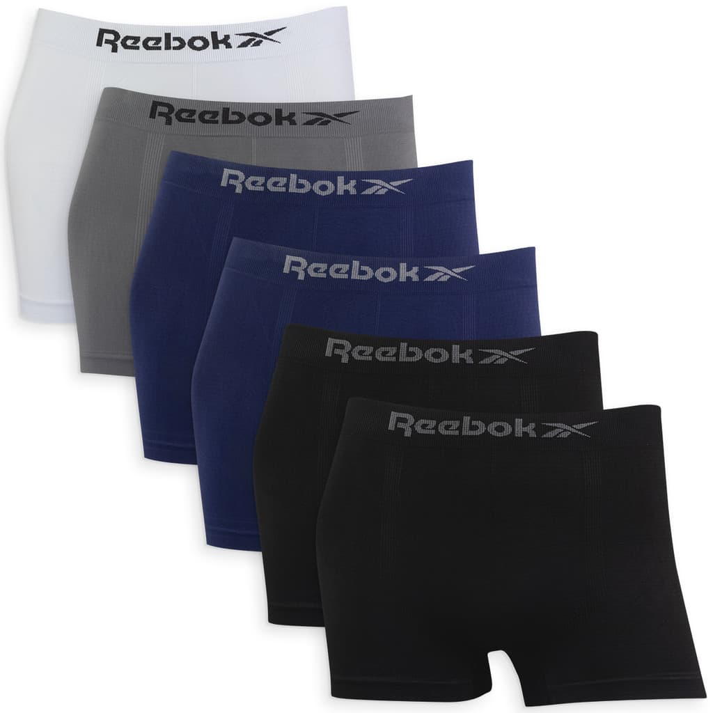 Kit 6 Cueca Boxer Reebok Kit Cueca Box Microfibra Sem Costura Cueca Masculina Classic Adulto