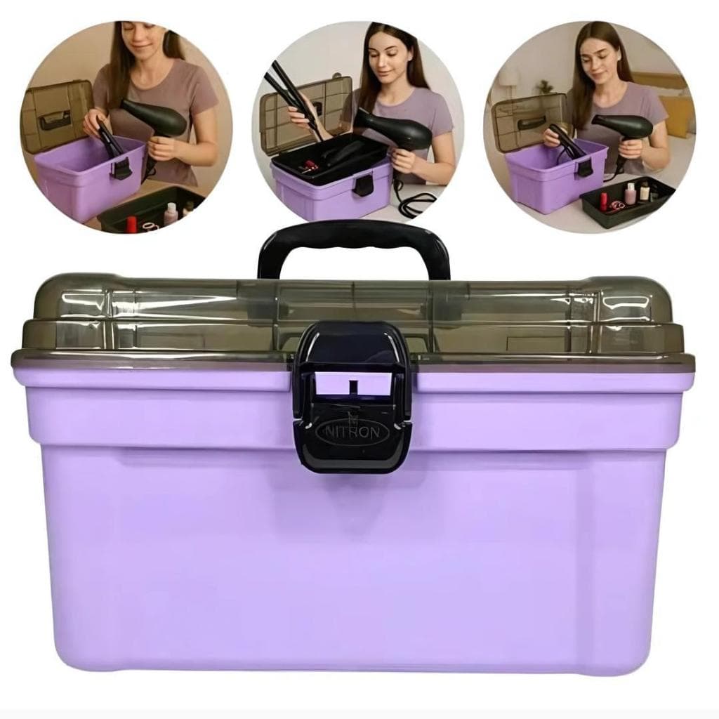 Frasqueira Mega Luxo C/Bandeja Lilas Nitron 17