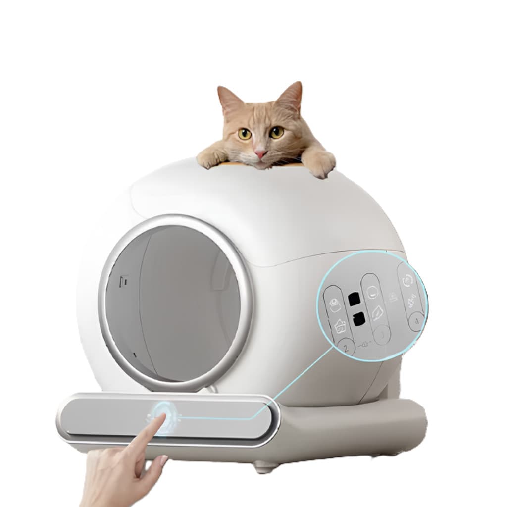 Caixa de Areia Automática Autolimpante para Gatos com Controle de Odor