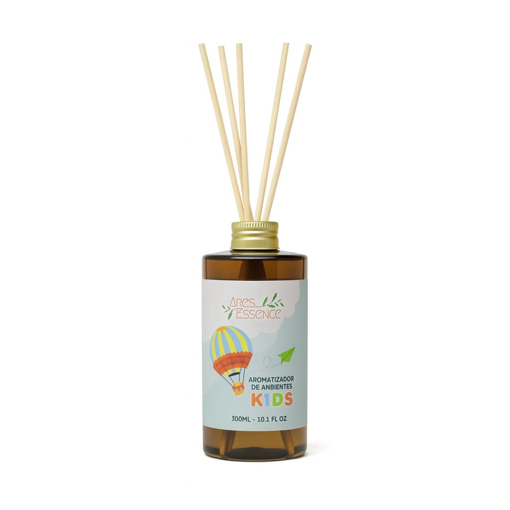 Difusor Infantil 300ml Varetas Cheirinho de Bebê Aromatizador Quarto Criança Suave Presente