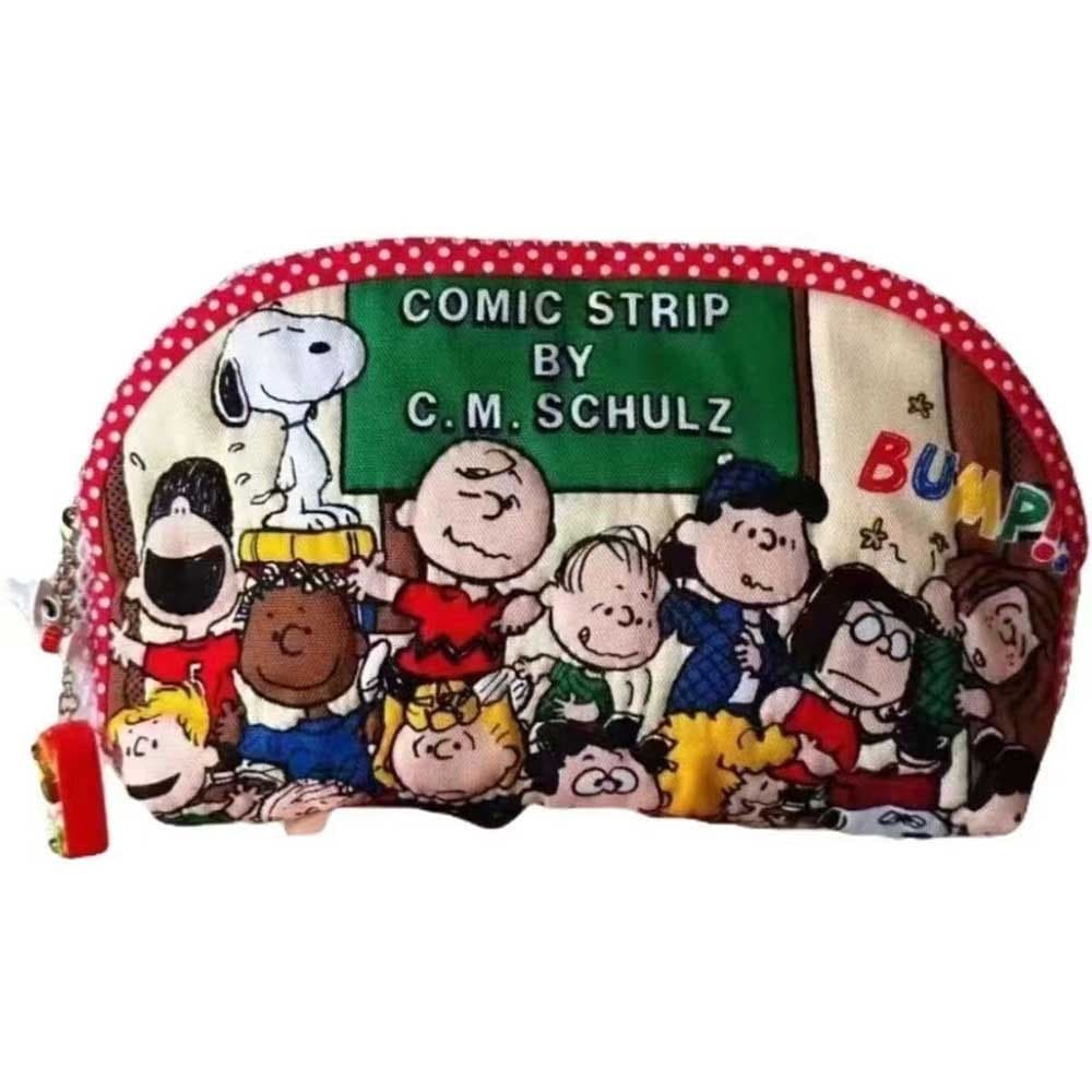 Bolsa De Maquiagem Colorida Em Tecido Snoopy E Armazenamento