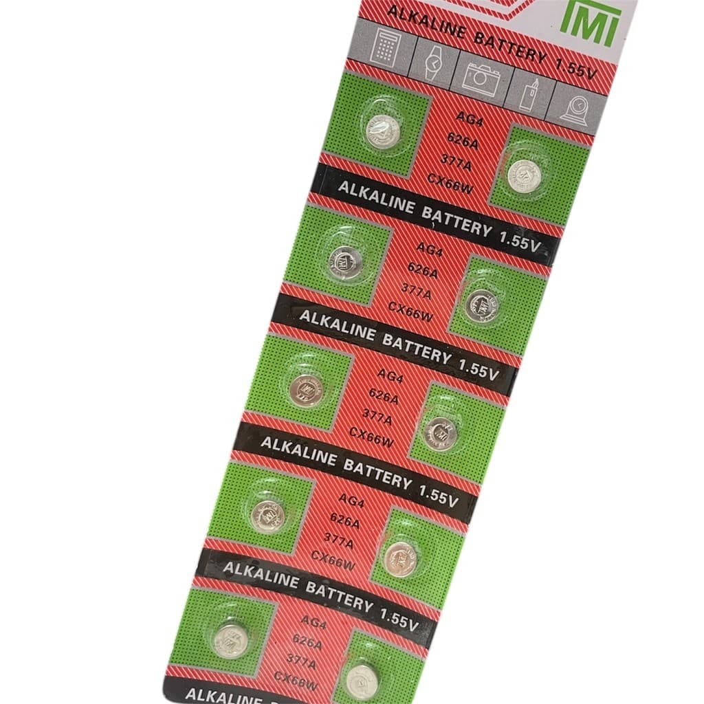 Baterias Pilhas Alkaline AG4 377A CX66W