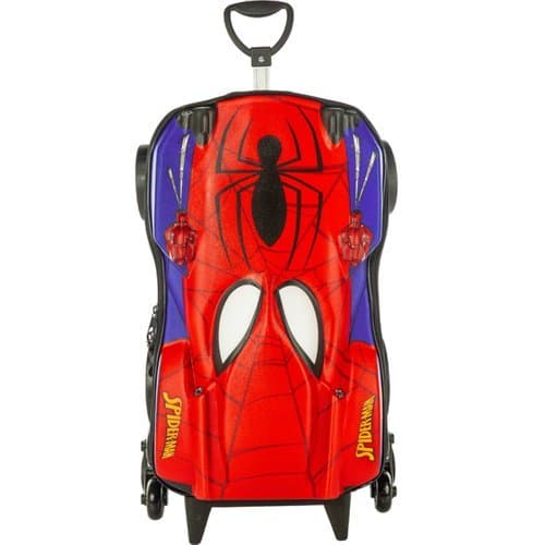 Mochila Carrinho Infantil Homem Aranha 3D Rodinhas Resistente Escolar Multicolorido