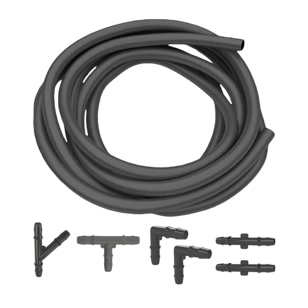 Kit Mangueira 3m Limpador Água Esguicho Parabrisa + 6 Conectores T I Y L Universal