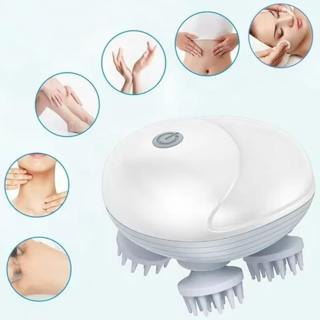 Massageador Recarregável - Sem Fio para Banho, Massagem Corporal e Viagem.