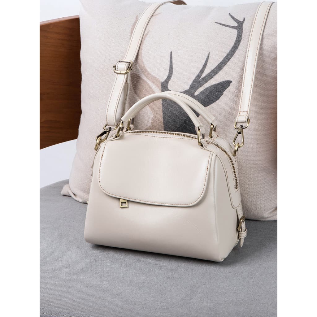 Bolsa de couro genuíno senhoras 2026 novo estilo High-End sentir portátil Boston saco feminino grande capacidade ombro s