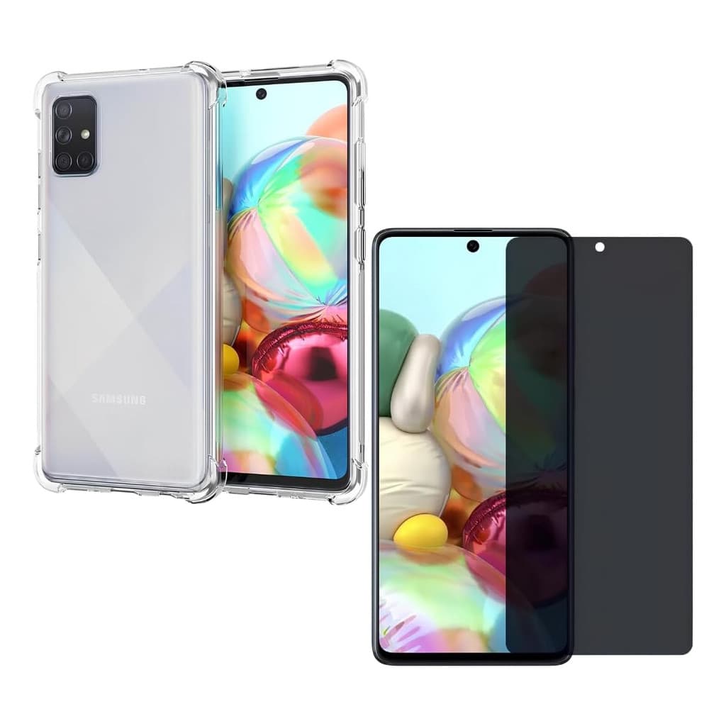 Capa Capinha Transparente Galaxy A73+película 3d Privacidade