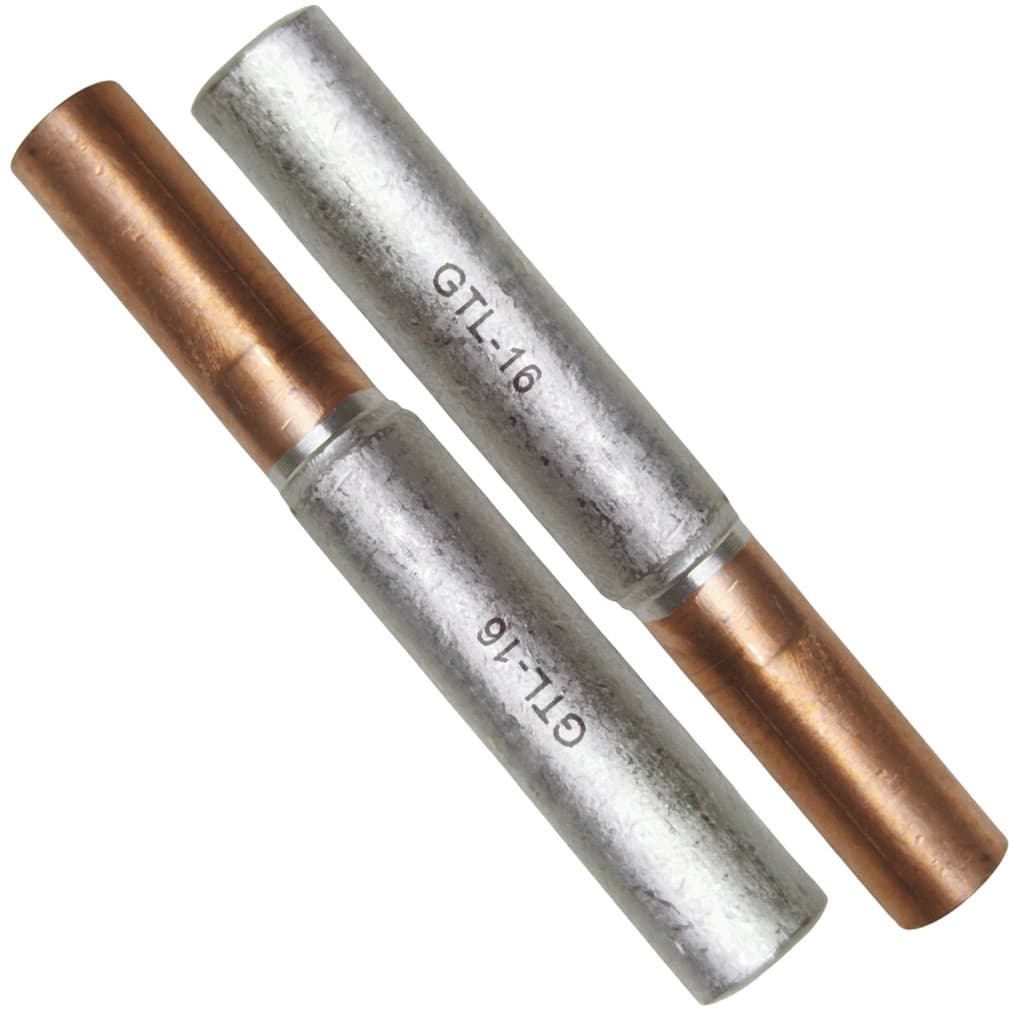 Kit 2 Luva de Emenda Bimetálica para Cabo Cobre 10mm e Alumínio de 16mm