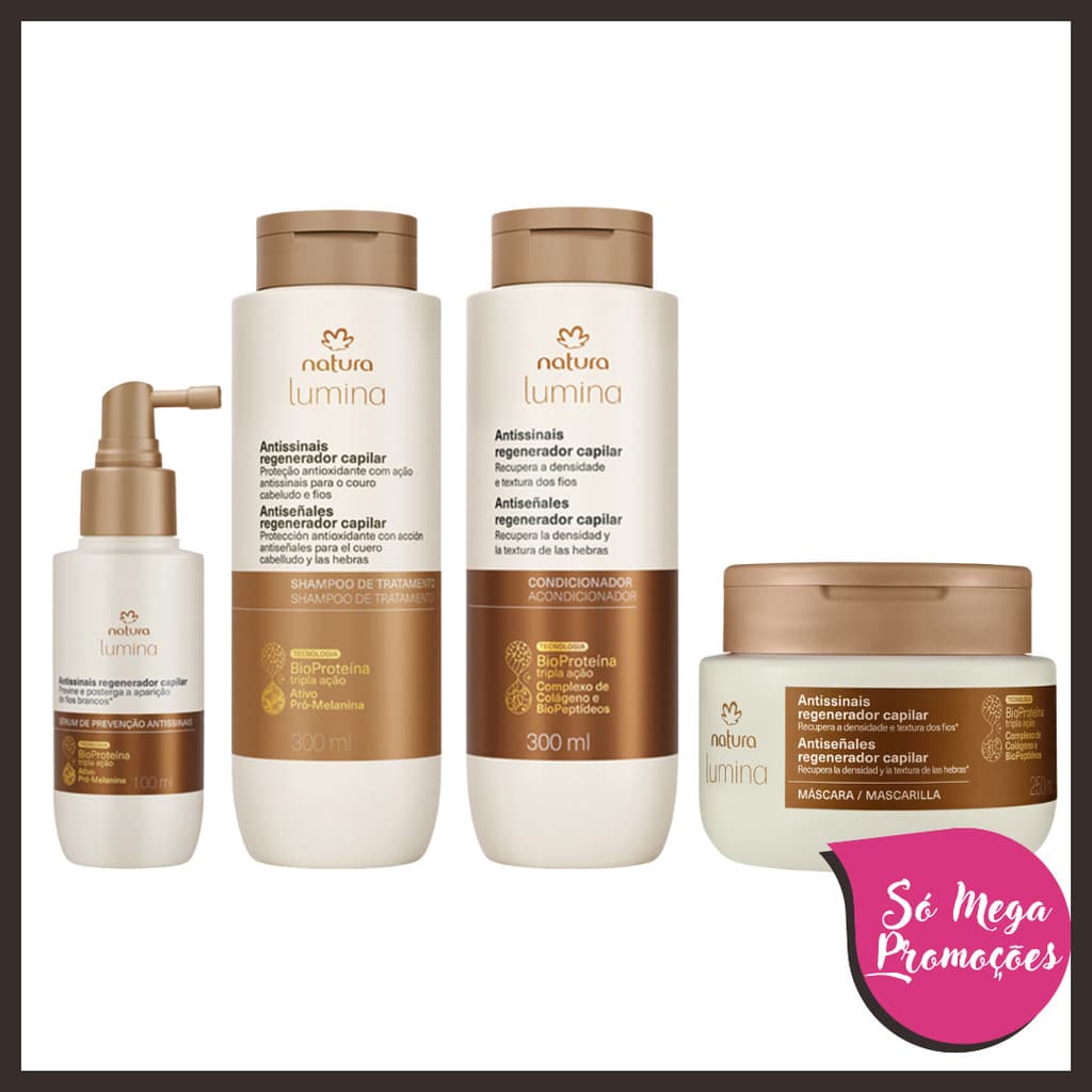 Kit Lumina Antissinais Regenerador Capilar (4 produtos)