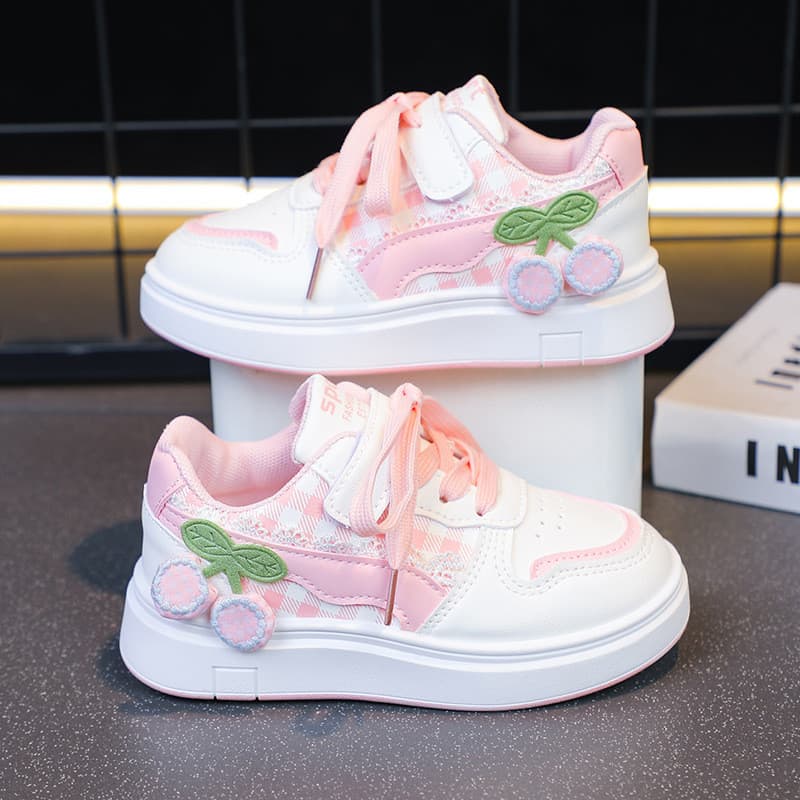 Tênis Para Meninas Primavera Outono 2025 Novo Estilo Grandes Crianças Sapatos Da Moda Estudante Baixo-top Casual Sola Ma