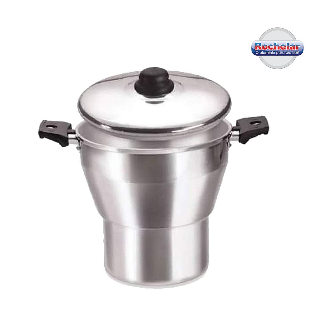 Cuscuzeiro De Alumínio Média N 14 16 18 Panela Polida Cuscuz Alta Qualidade RESISTENTE BATIDO