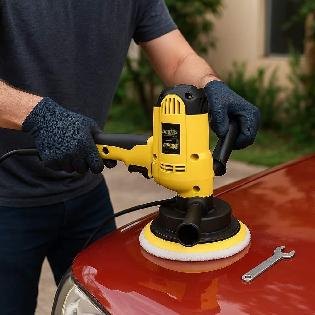 Politriz Lixadeira Automotiva Carro Pintura Polimento Restauração Farol Máquina Ferramenta Elétrica