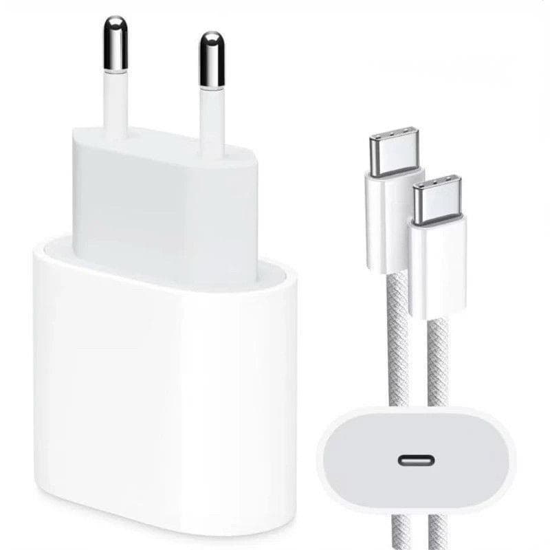 Carregador Turbo iPhone USB-C Tipo C 20W PD Compatível iPhone 15 16 17 Pro Max