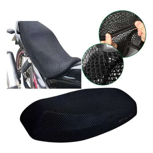 Capa Térmica Banco Moto Rede Protetora Titan Fan 125 150 160 Preto