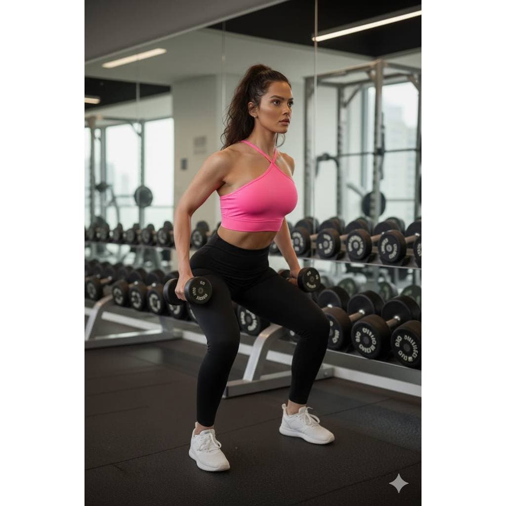 Top Academia Fitness Basico Com Bojo Removivel Caminhada Suplex Cropped Alta Sustentaçao Duplo