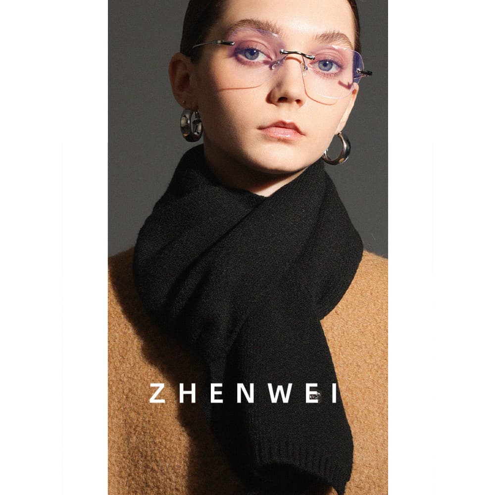 Cachecol feminino inverno malha lã cachecol curto xale masculino inverno estilo coreano preto pequeno cachecol sem Pilli
