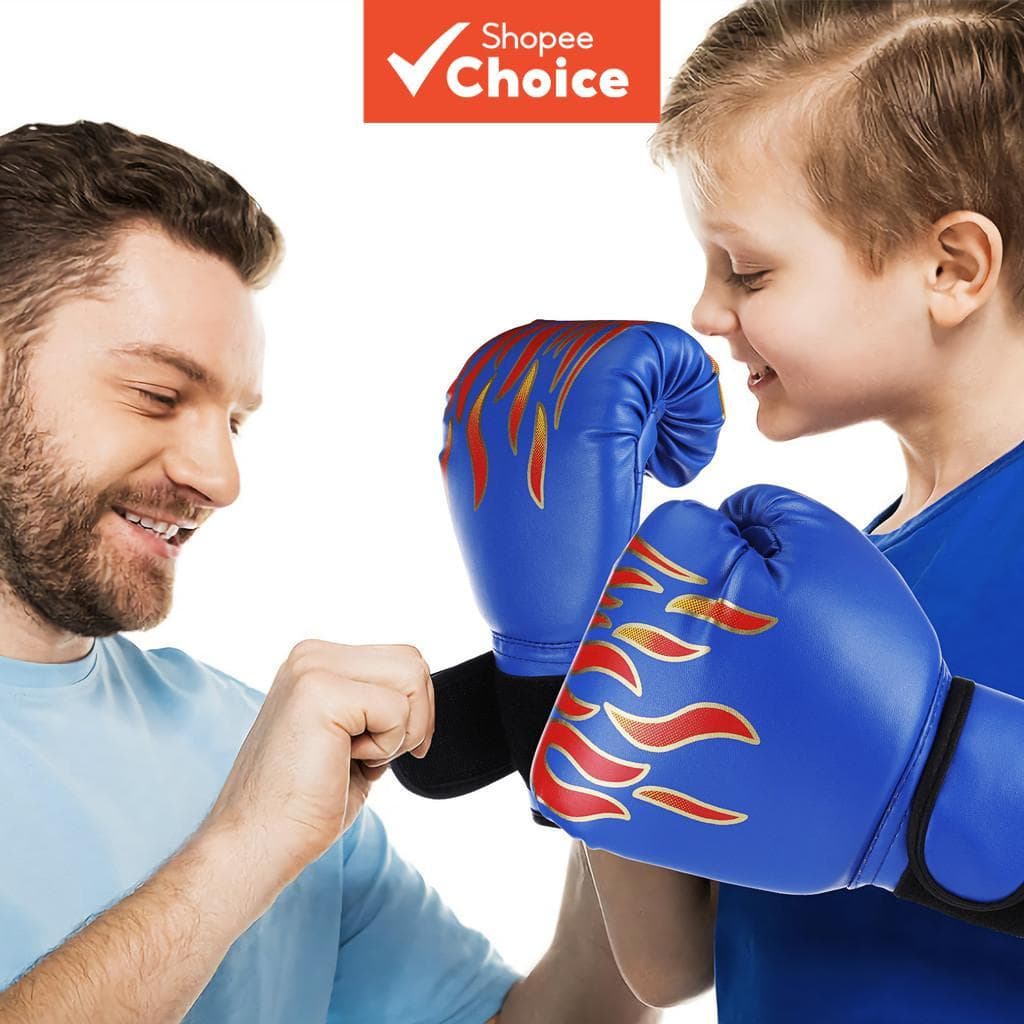 Luvas de Boxe Infantil, Equipamentos de Proteção de Couro para Treino e Esportes Sanda