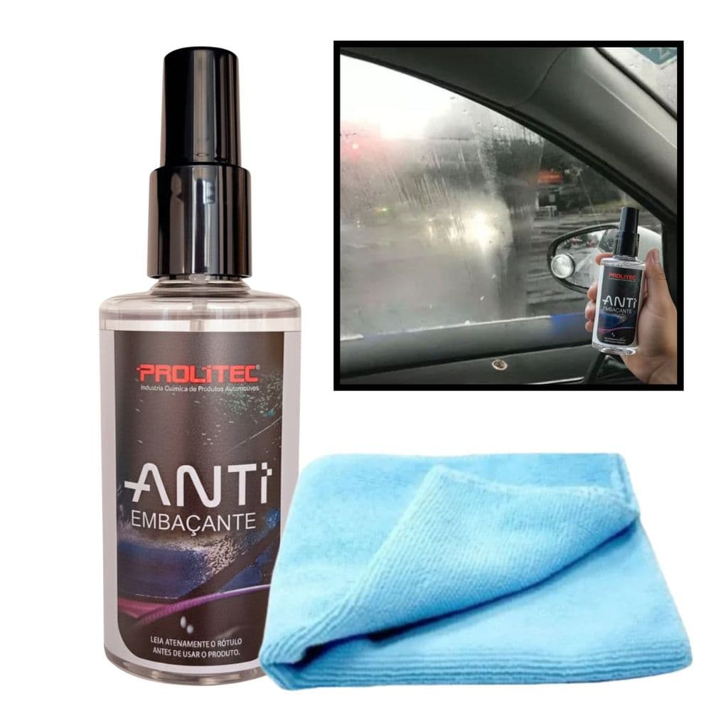 Anti Embaçante de Vidros Prolitec 200ml + Pano Cadillac
