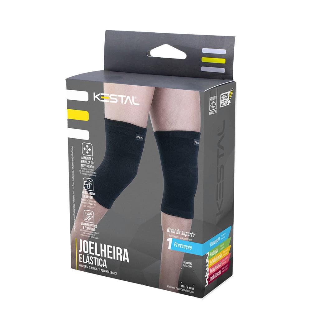 Joelheira Elástica Ortopédica Saúde Exercício Kestal Ksn044