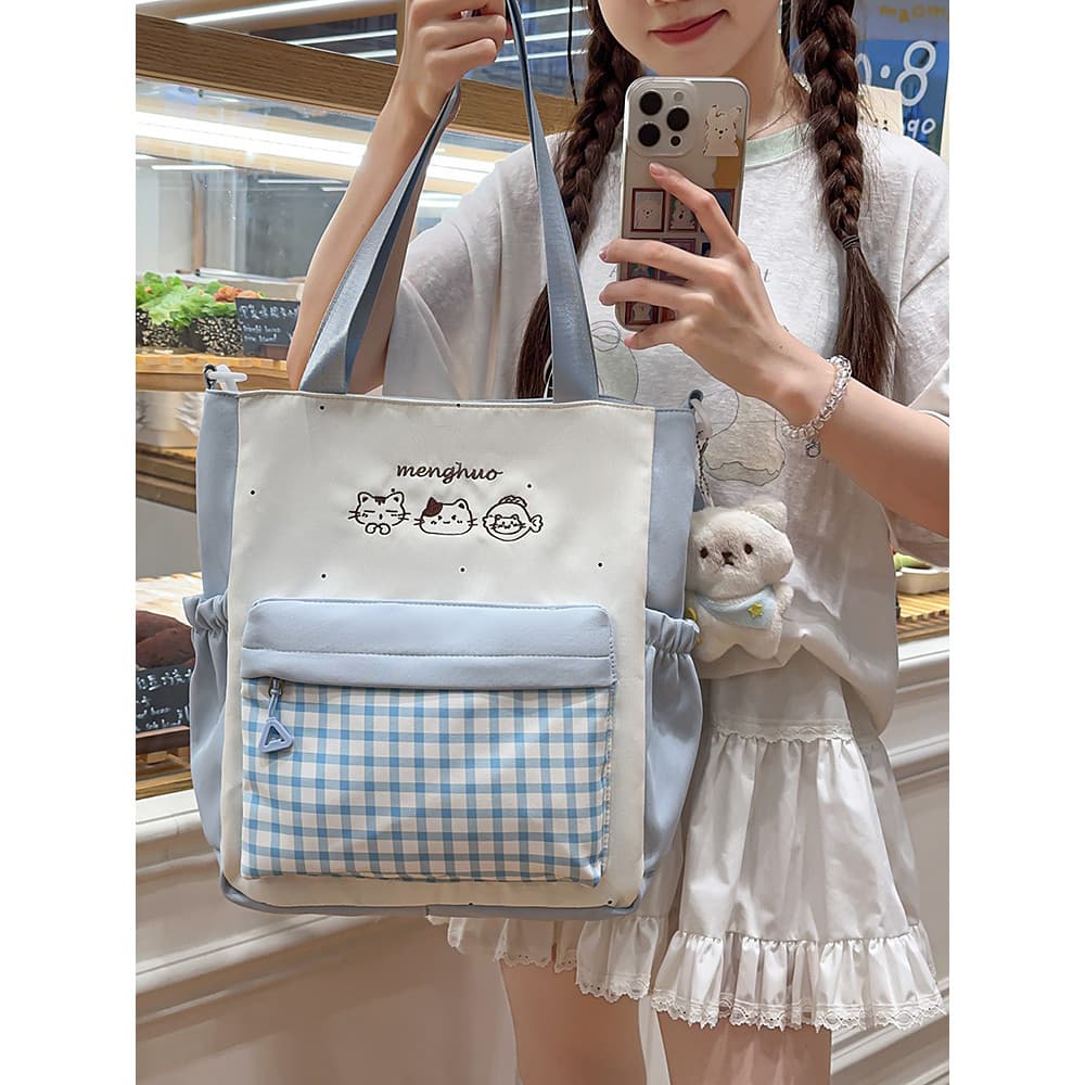 Sacola estudante do ensino fundamental feminino saco de escola Cram escola crianças pequena bolsa de ombro estudante bol