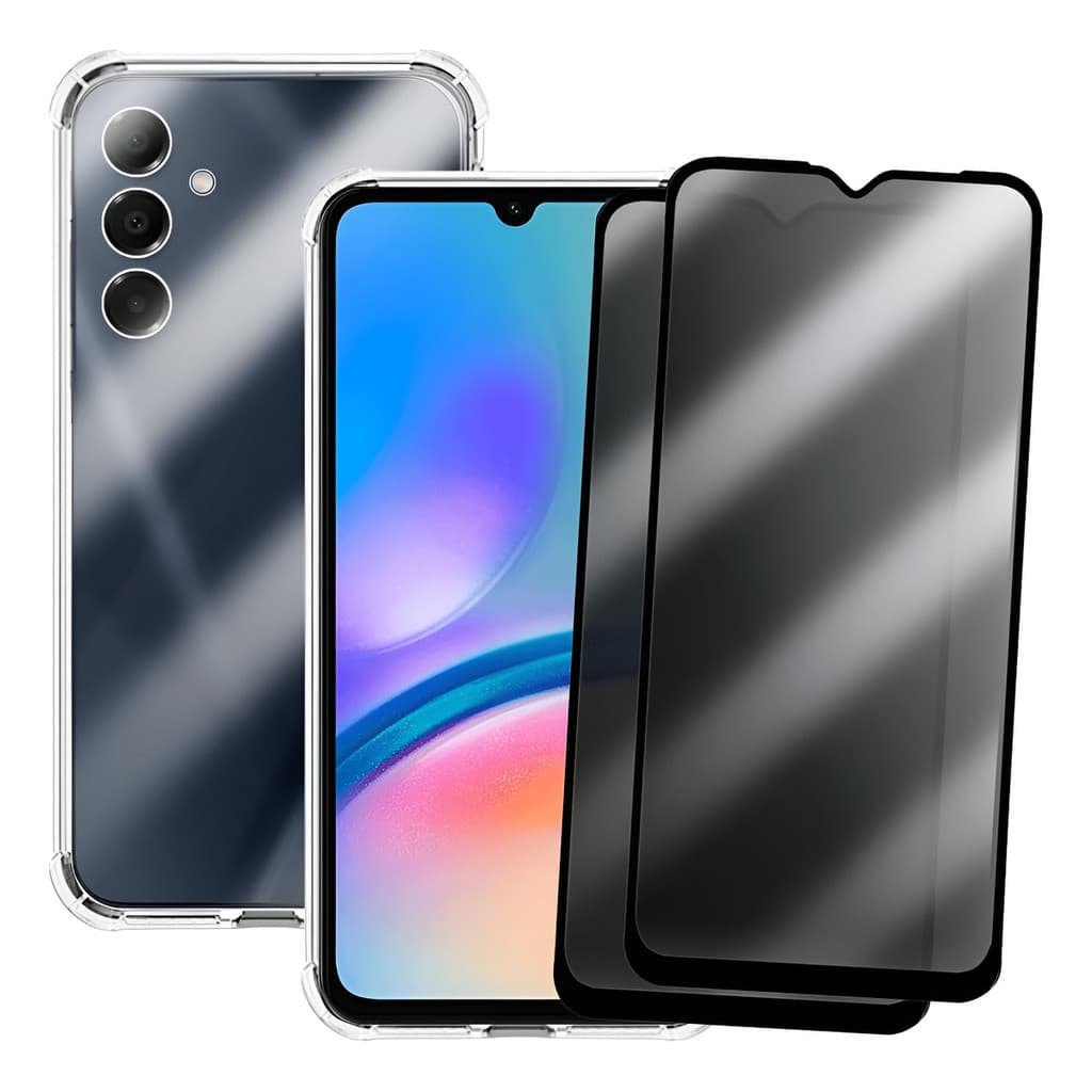 Kit  Galaxy A05 - 1 Capinha Antspay +2 Películas Privacidade