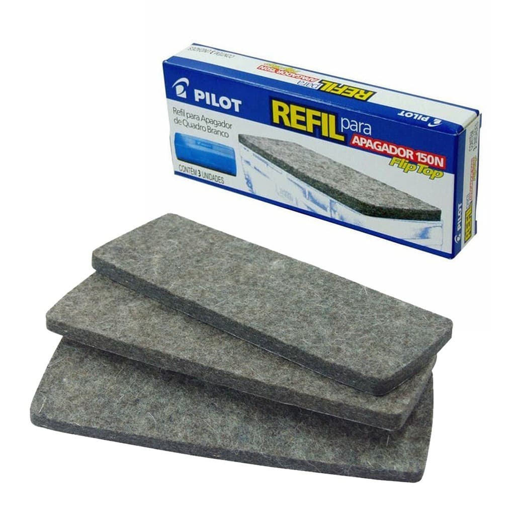 Refil Para Apagador Flip Top 150n Com 03 Unidades Pilot