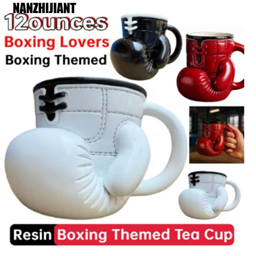 Caneca De Luva De Boxe NANZHIJIANT , Café Com Design Temático De Material De Resina , Resistente Ao Calor