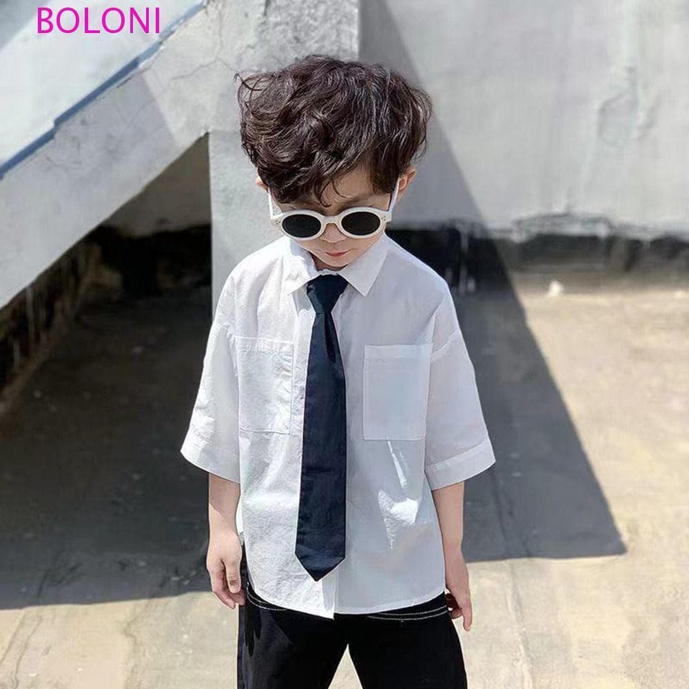BOLONI Gravata Infantil Para Menino , Clássica Camisa De Casamento , Acessórios , Adereços Fotográficos Crianças , Cor S