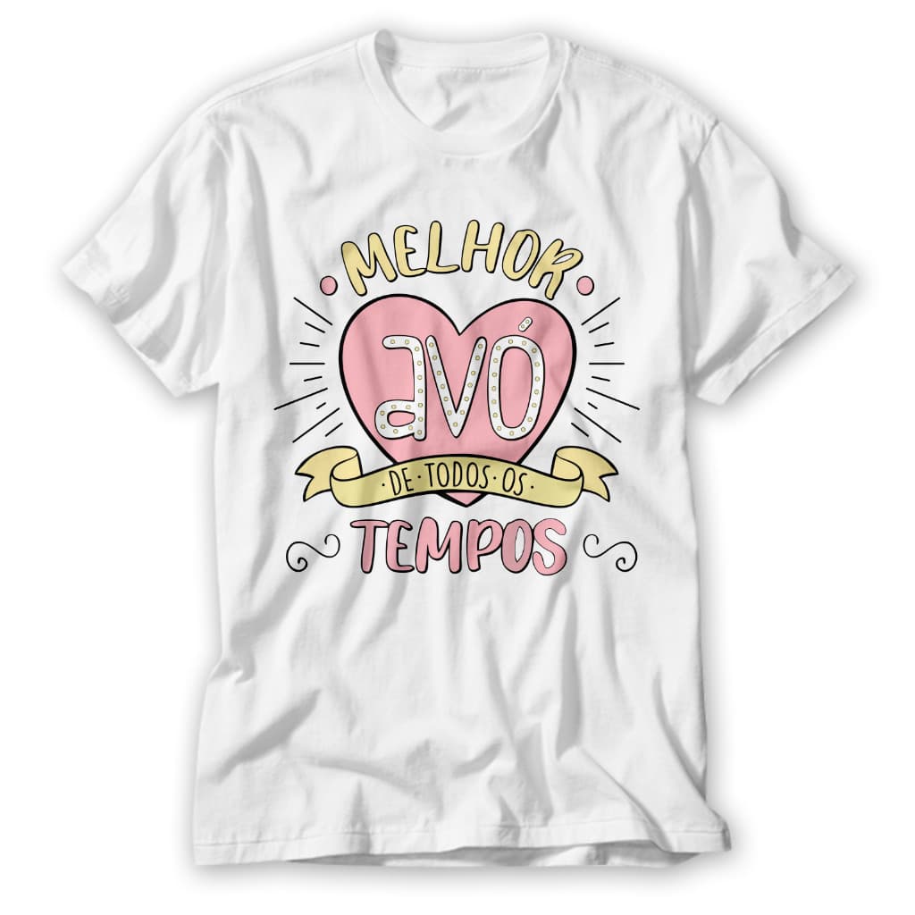 Camisa Camiseta Algodão Presente Vovó Especial Dia Das Avós Mamãe Avó Vó Blusa Premium Postagem Imediata
