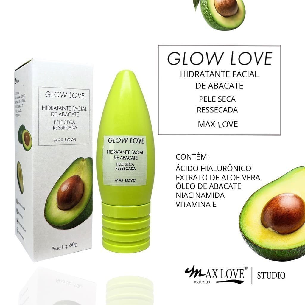 Hidratante Facial Glow Love Abacate - Max Love