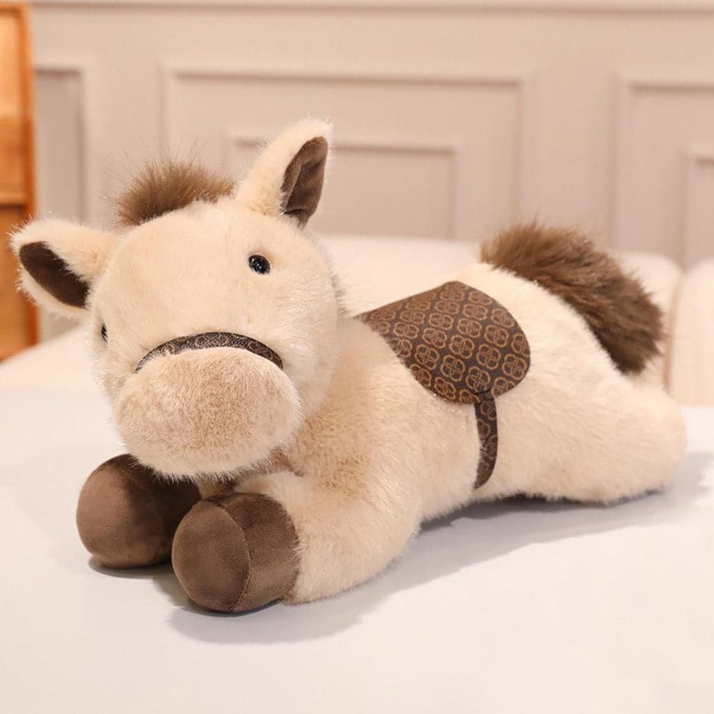 Fluffy Mane Cute Plush Pony Travesseiro De Pelúcia Macio Decorativo Aconchegante Para Quarto De Crianças Halloween Natal