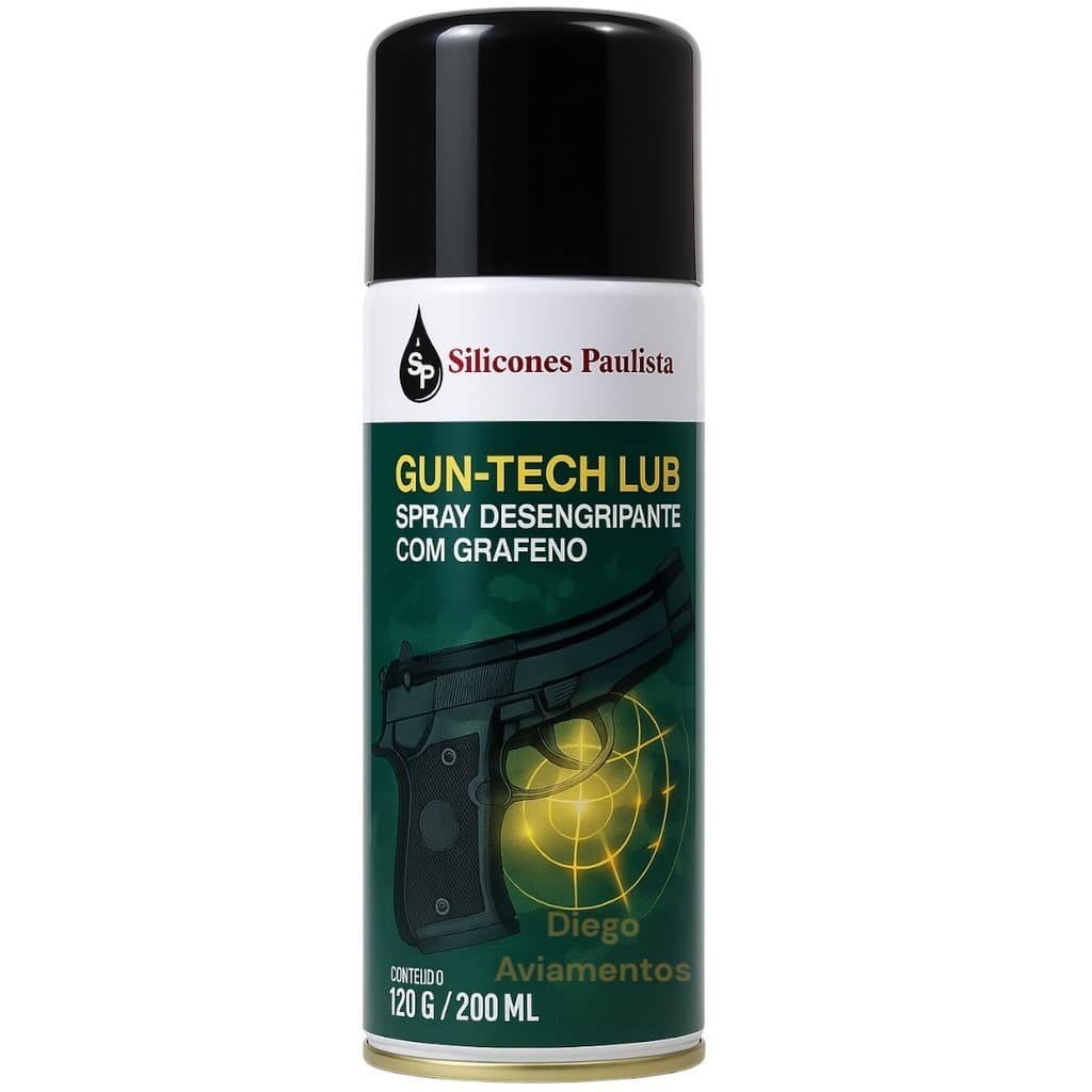 Spray Limpeza De Armamento C/ Grafeno 200ml Gun Tech