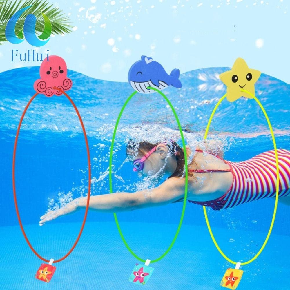 Anel De Piscina Brinquedos Circulares Mergulho Tunel  De Piscina Mergulho Infantil Criança
