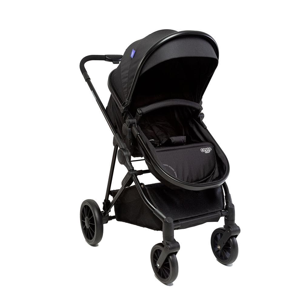 Carrinho de Bebê Cosco Kids Lummy Moisés Reversível 0-22kg Preto